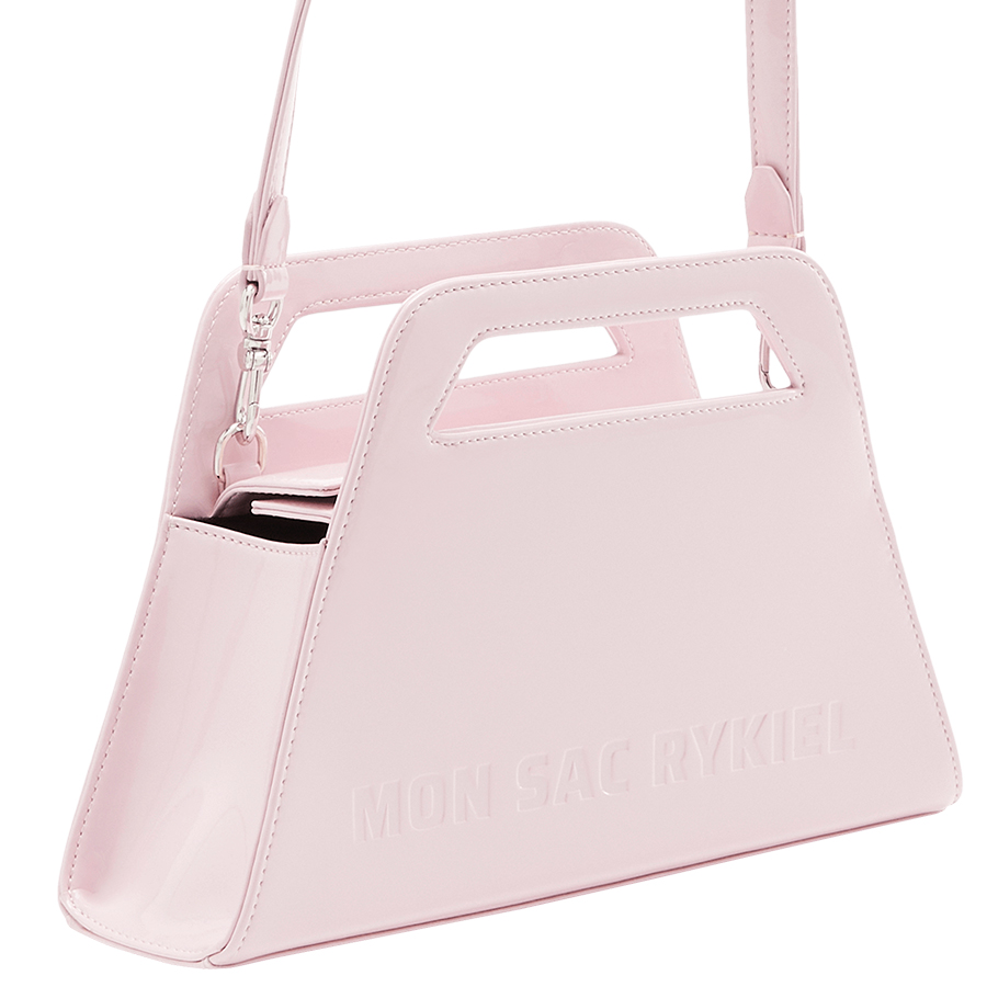 The Trapeze Vinyl Bag in Baby Blue